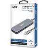 USB 3.1 Type-C hub NOD Hybrid αλουμινίου, 4 θυρών